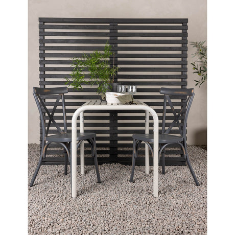 Borneo Cafébord 70*70* + Tablas spisestoler Venture Design Spisegruppe