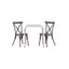 Borneo Cafébord 70*70* + Tablas spisestoler Venture Design Spisegruppe