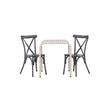 Borneo Cafébord 70*70* + Tablas spisestoler Venture Design Spisegruppe