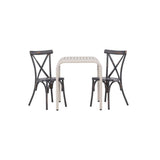 Borneo Cafébord 70*70* + Tablas spisestoler Venture Design Spisegruppe
