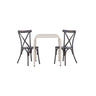 Borneo Cafébord 70*70* + Tablas spisestoler Venture Design Spisegruppe