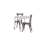 Borneo Cafébord 70*70* + Tablas spisestoler Venture Design Spisegruppe