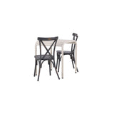 Borneo Cafébord 70*70* + Tablas spisestoler Venture Design Spisegruppe