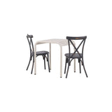 Borneo Cafébord 70*70* + Tablas spisestoler Venture Design Spisegruppe