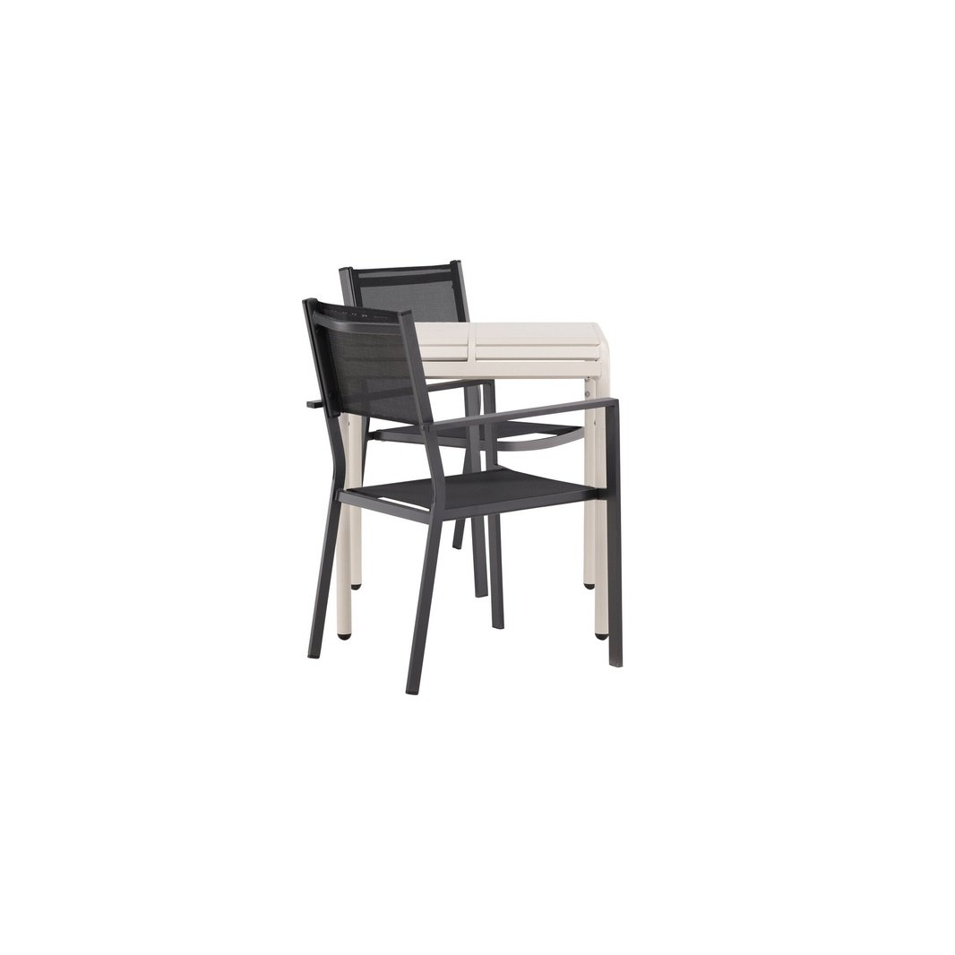 Borneo Cafébord 70*70* + Copacabana stol Venture Design Spisegruppe