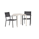 Borneo Cafébord 70*70* + Copacabana stol Venture Design Spisegruppe