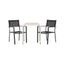 Borneo Cafébord 70*70* + Copacabana stol Venture Design Spisegruppe