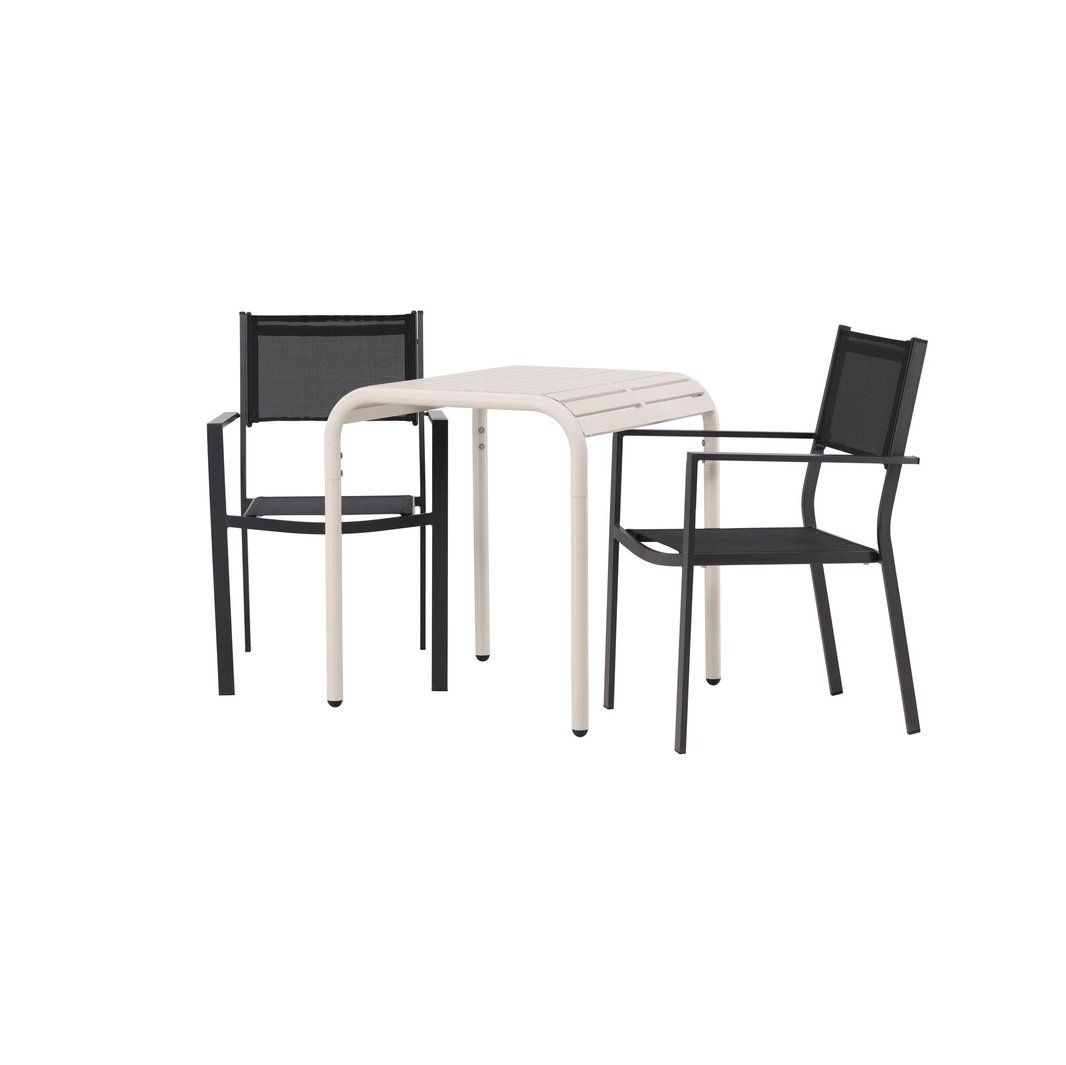 Borneo Cafébord 70*70* + Copacabana stol Venture Design Spisegruppe