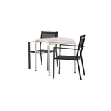 Borneo Cafébord 70*70* + Copacabana stol Venture Design Spisegruppe