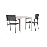 Borneo Cafébord 70*70* + Copacabana stol Venture Design Spisegruppe