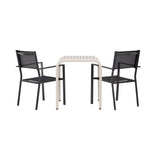 Borneo Cafébord 70*70* + Copacabana stol Venture Design Spisegruppe