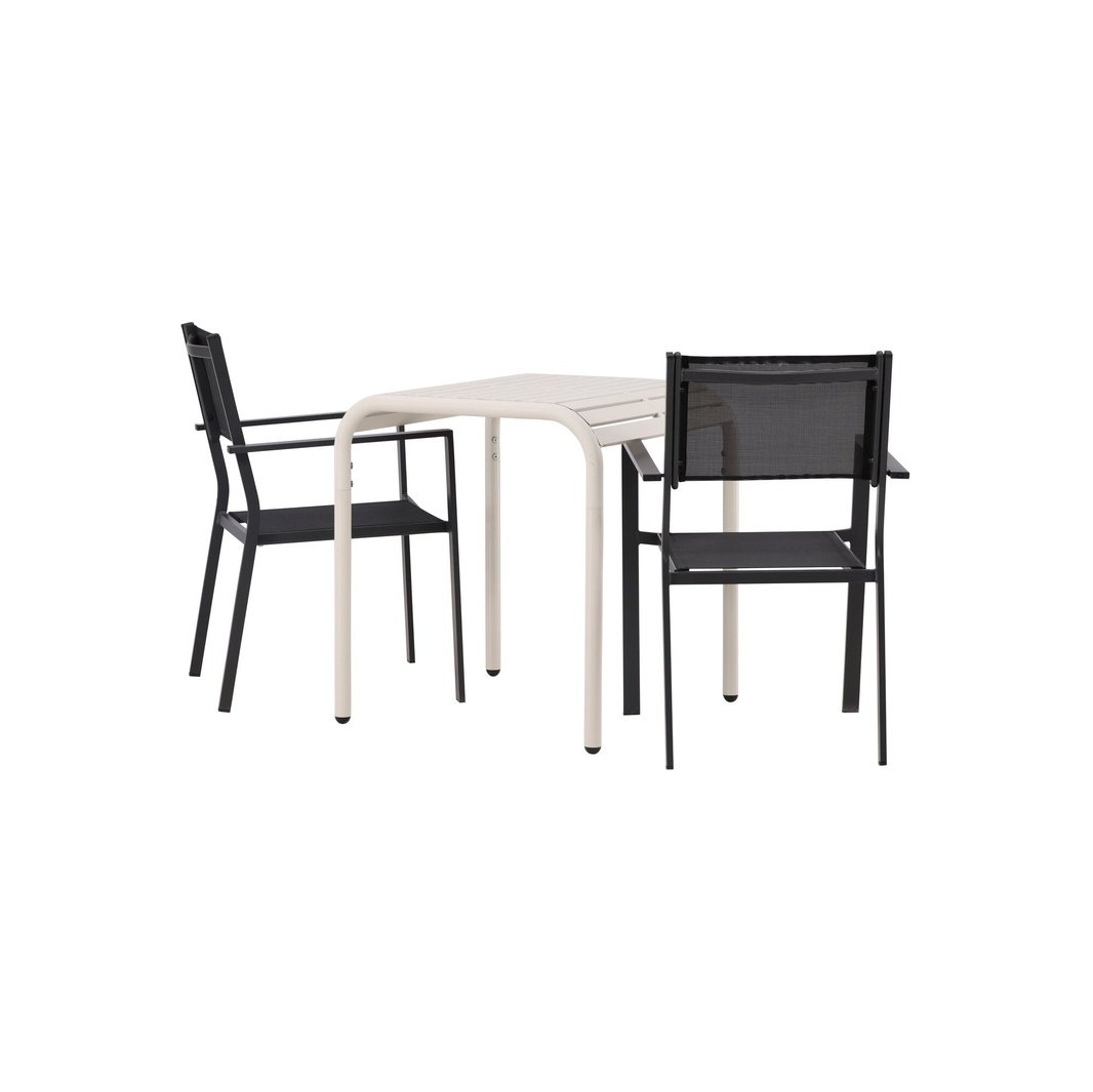 Borneo Cafébord 70*70* + Copacabana stol Venture Design Spisegruppe