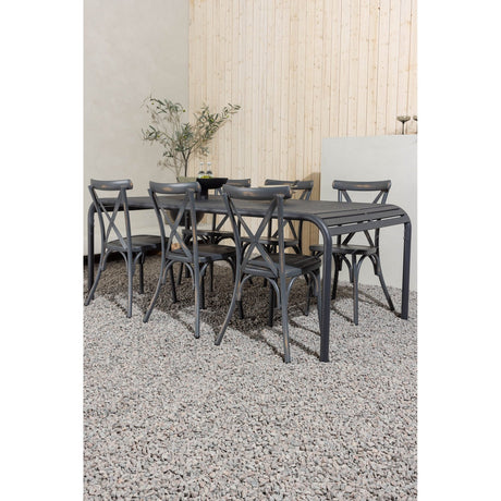 Borneo Spisebord 100*200* + Tablas spisestoler Venture Design Spisegruppe
