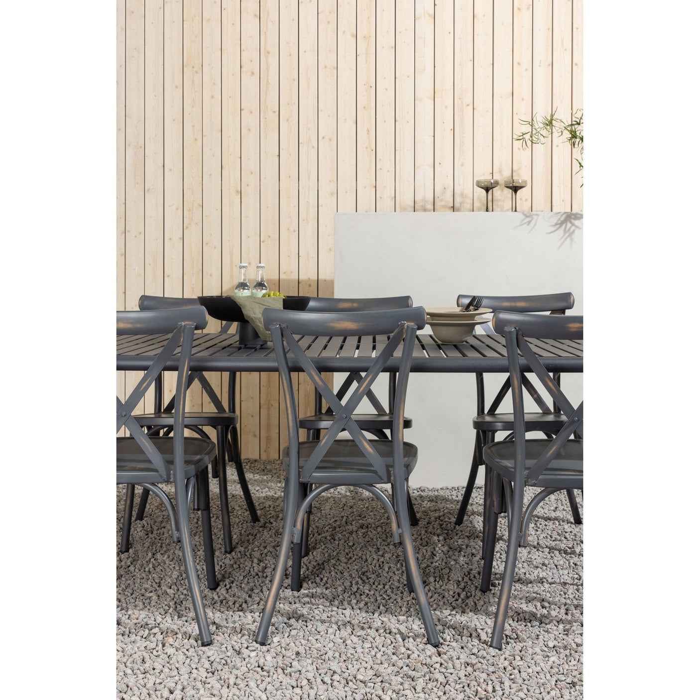 Borneo Spisebord 100*200* + Tablas spisestoler Venture Design Spisegruppe