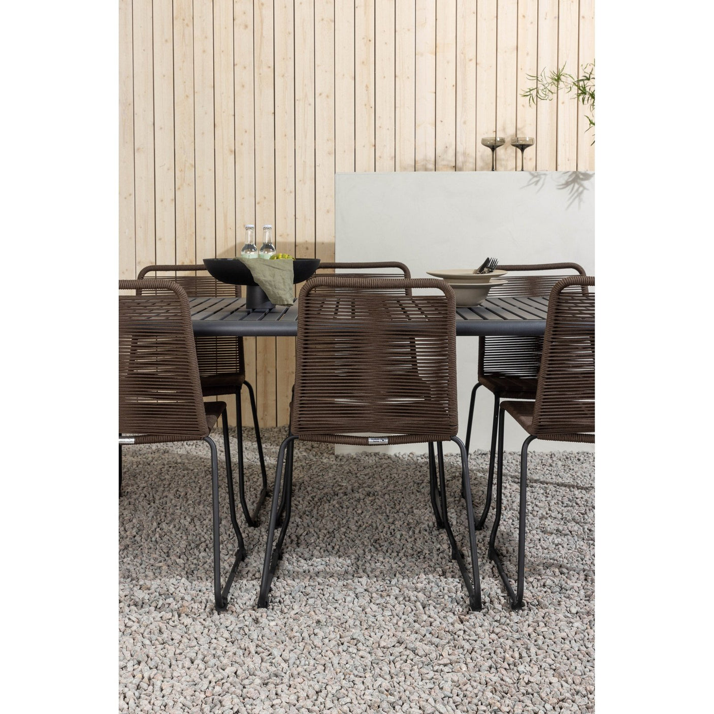 Borneo Spisebord 100*200* + Lindos spisestoler Venture Design Spisegruppe