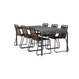 Borneo Spisebord 100*200* + Lindos spisestoler Venture Design Spisegruppe