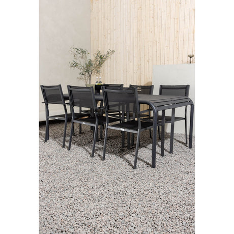 Borneo Spisebord 100*200* + Copacabana Venture Design Spisegruppe