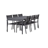 Borneo Spisebord 100*200* + Copacabana Venture Design Spisegruppe