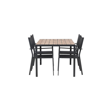 Pause Spisebord 90*150* + Copacabana Venture Design Spisegruppe