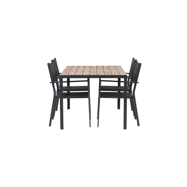 Pause Spisebord 90*150* + Copacabana Venture Design Spisegruppe