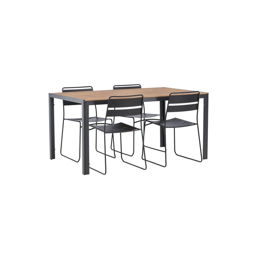 Break Spisebord 90*150* + Lina spisestoler Venture Design Spisegruppe
