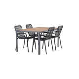 Break Spisebord 90*150* + Peking spisestoler Venture Design Spisegruppe