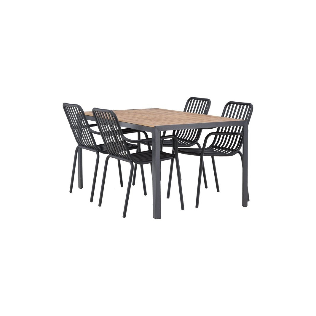 Break Spisebord 90*150* + Peking spisestoler Venture Design Spisegruppe