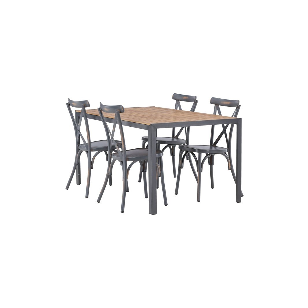 Break Spisebord 90*150* + Tablas spisestoler Venture Design Spisegruppe