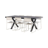 Garcia Spisebord 100*200* + Lina spisestoler Venture Design Spisegruppe