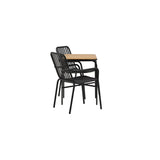 Holmbeck Cafébord 55*70*74 + Peking spisestoler / Venture Design Spisegruppe
