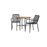 Holmbeck Cafébord 55*70*74 + Peking spisestoler / Venture Design Spisegruppe