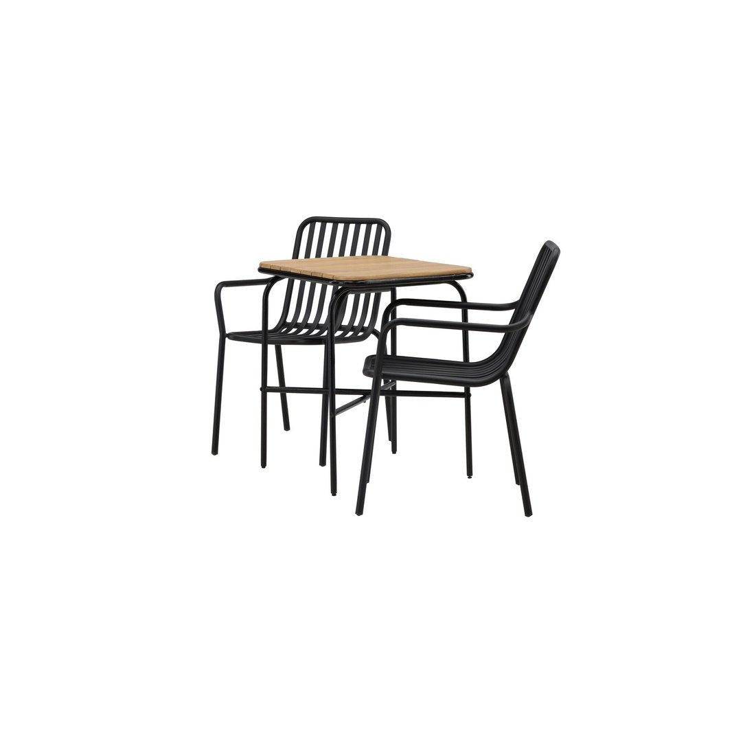 Holmbeck Cafébord 55*70*74 + Peking spisestoler / Venture Design Spisegruppe