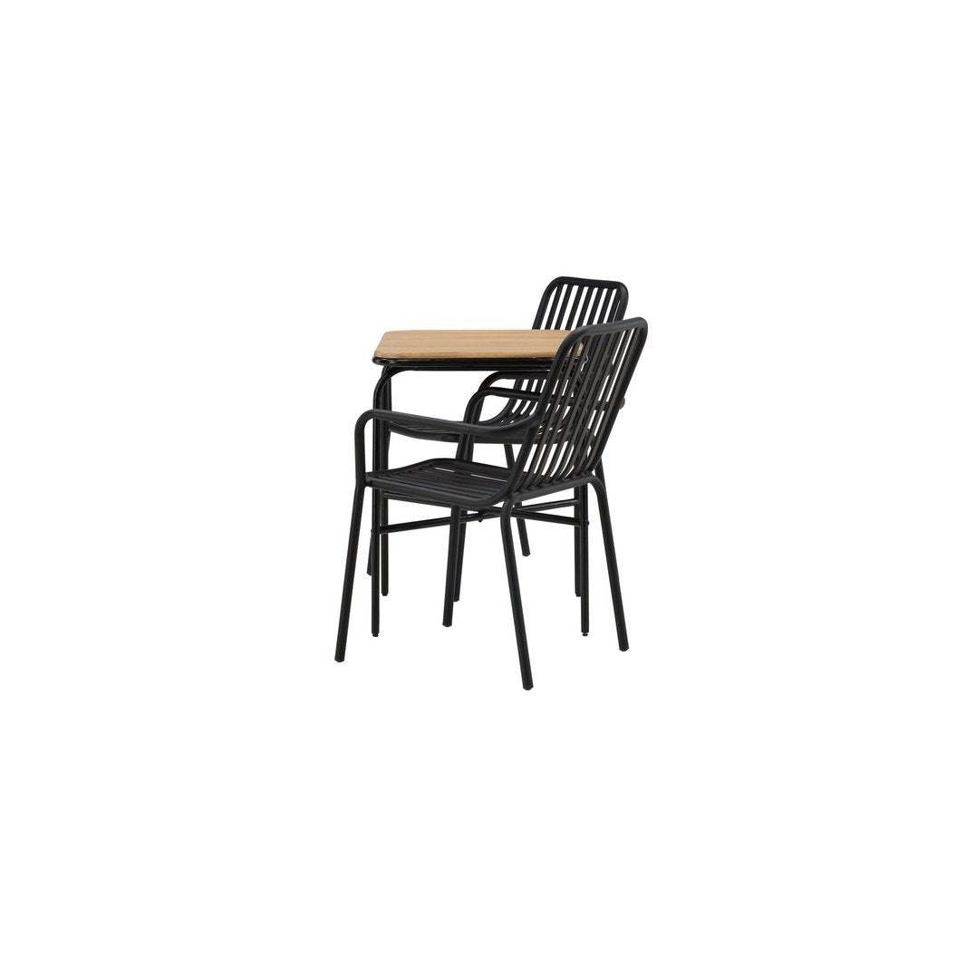 Holmbeck Cafébord 55*70*74 + Peking spisestoler / Venture Design Spisegruppe