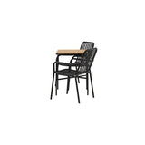 Holmbeck Cafébord 55*70*74 + Peking spisestoler / Venture Design Spisegruppe
