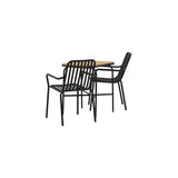 Holmbeck Cafébord 55*70*74 + Peking spisestoler / Venture Design Spisegruppe