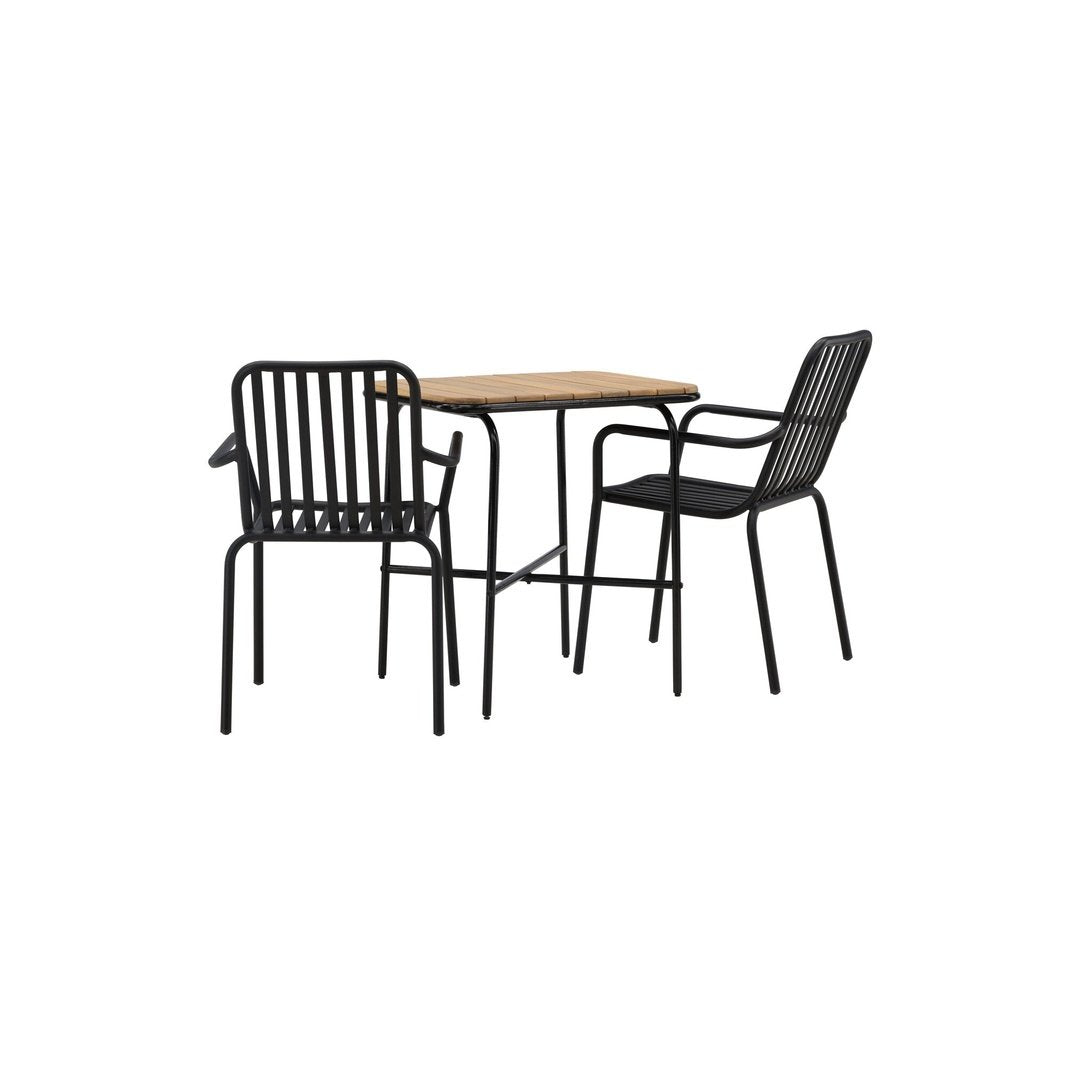 Holmbeck Cafébord 55*70*74 + Peking spisestoler / Venture Design Spisegruppe