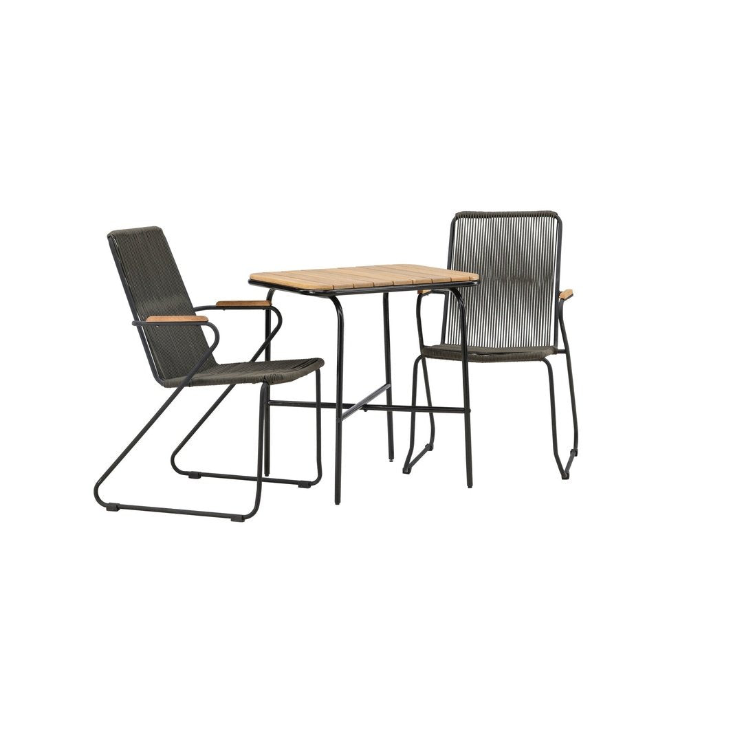 Holmbeck Cafébord 55*70*74 + Bois spisestoler Venture Design Spisegruppe