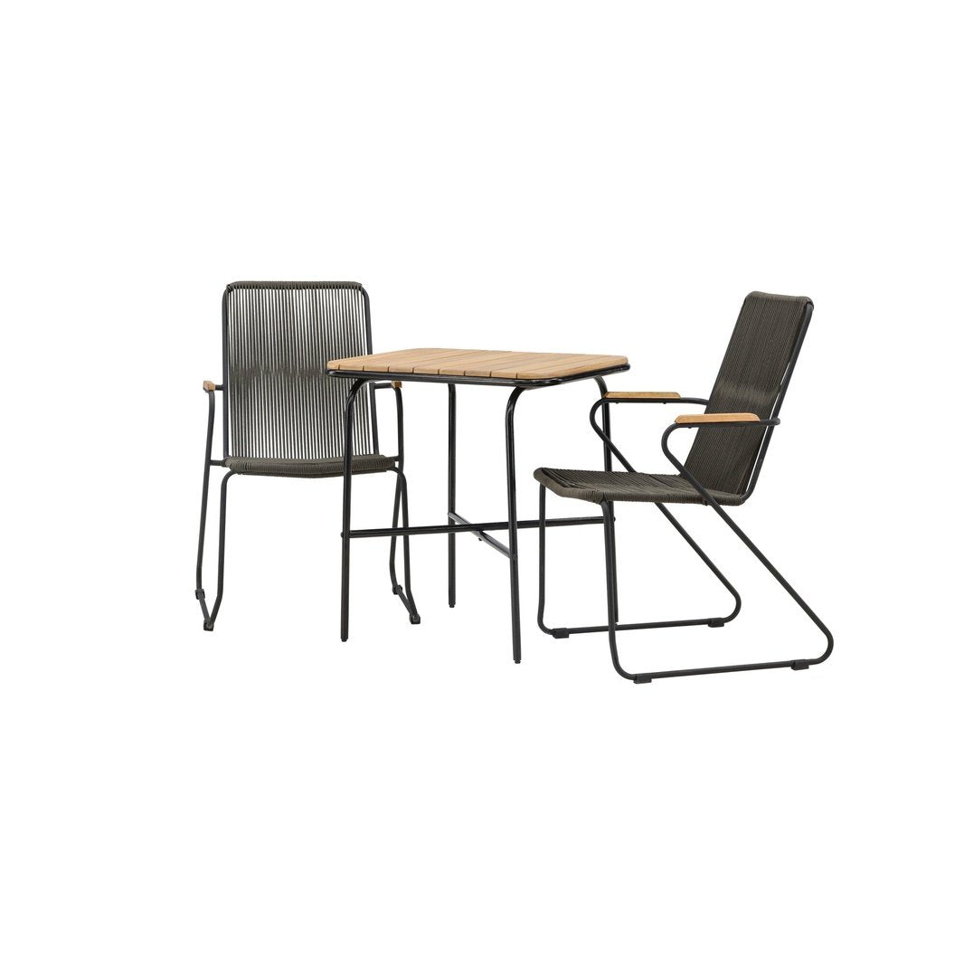 Holmbeck Cafébord 55*70*74 + Bois spisestoler Venture Design Spisegruppe