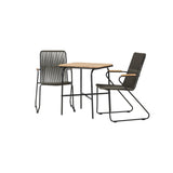 Holmbeck Cafébord 55*70*74 + Bois spisestoler Venture Design Spisegruppe