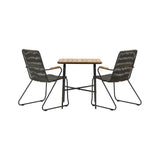 Holmbeck Cafébord 55*70*74 + Bois spisestoler Venture Design Spisegruppe