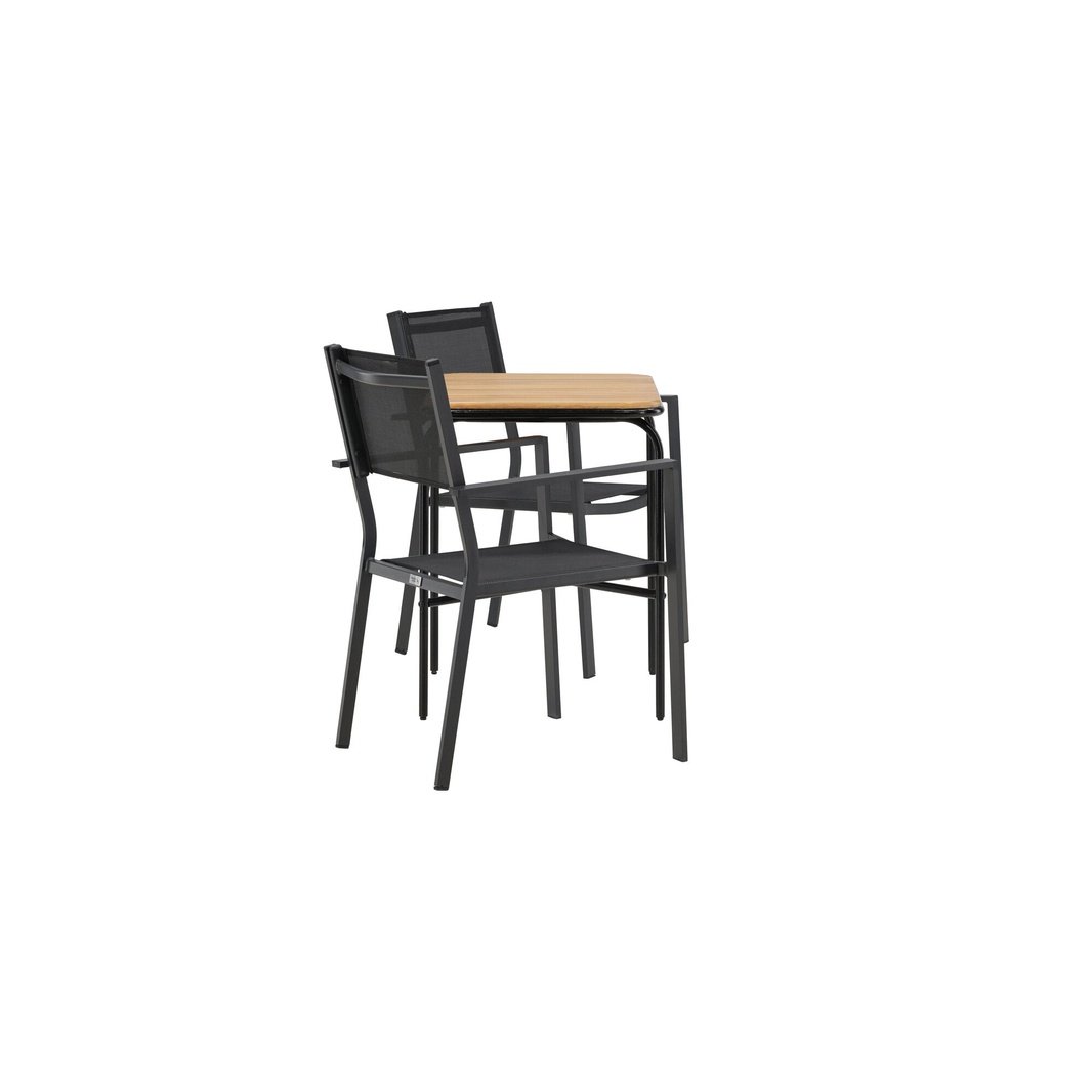 Holmbeck Cafébord 55*70*74 + Copacabana stol / Venture Design Spisegruppe