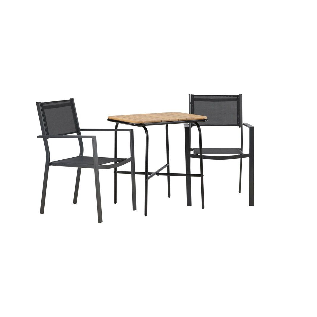Holmbeck Cafébord 55*70*74 + Copacabana stol / Venture Design Spisegruppe