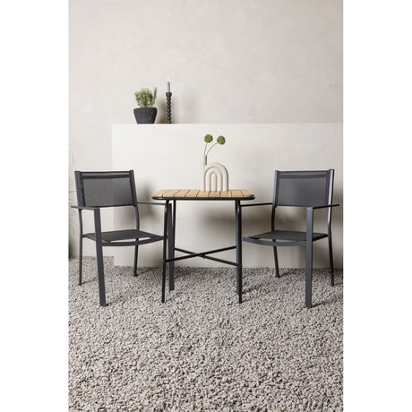 Holmbeck Cafébord 55*70*74 + Copacabana stol / Venture Design Spisegruppe