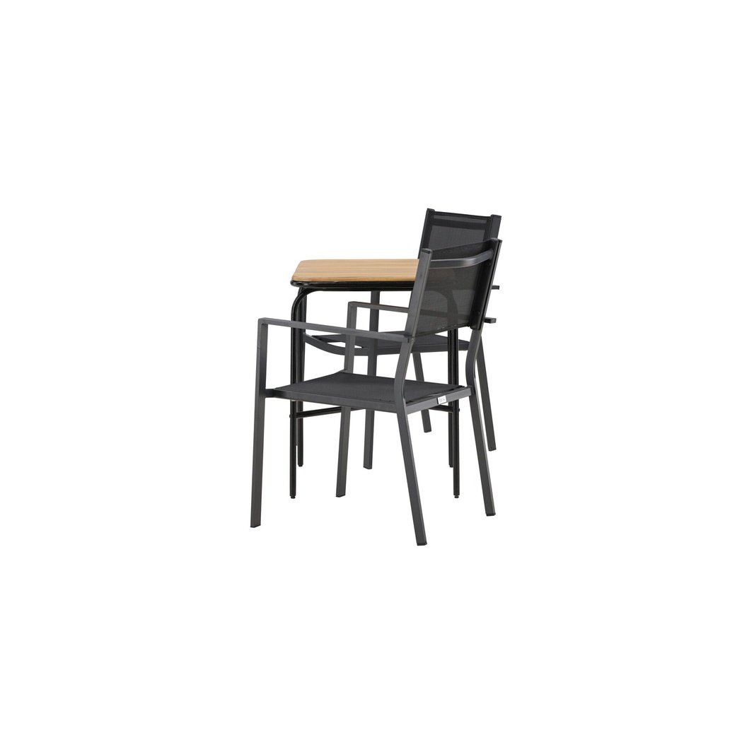 Holmbeck Cafébord 55*70*74 + Copacabana stol / Venture Design Spisegruppe