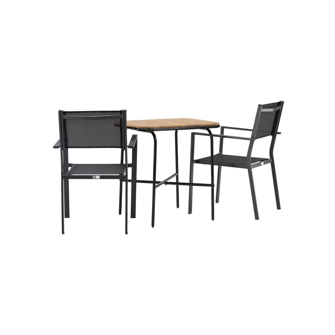 Holmbeck Cafébord 55*70*74 + Copacabana stol / Venture Design Spisegruppe