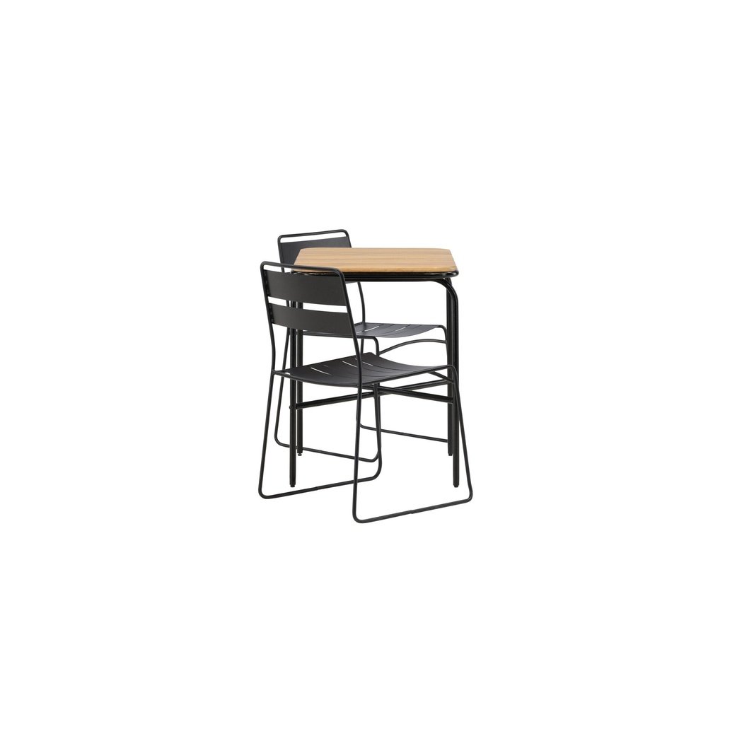 Holmbeck Cafébord 55*70*74 + Lina spisestoler Venture Design Spisegruppe