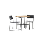 Holmbeck Cafébord 55*70*74 + Lina spisestoler Venture Design Spisegruppe