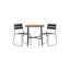 Holmbeck Cafébord 55*70*74 + Lina spisestoler Venture Design Spisegruppe