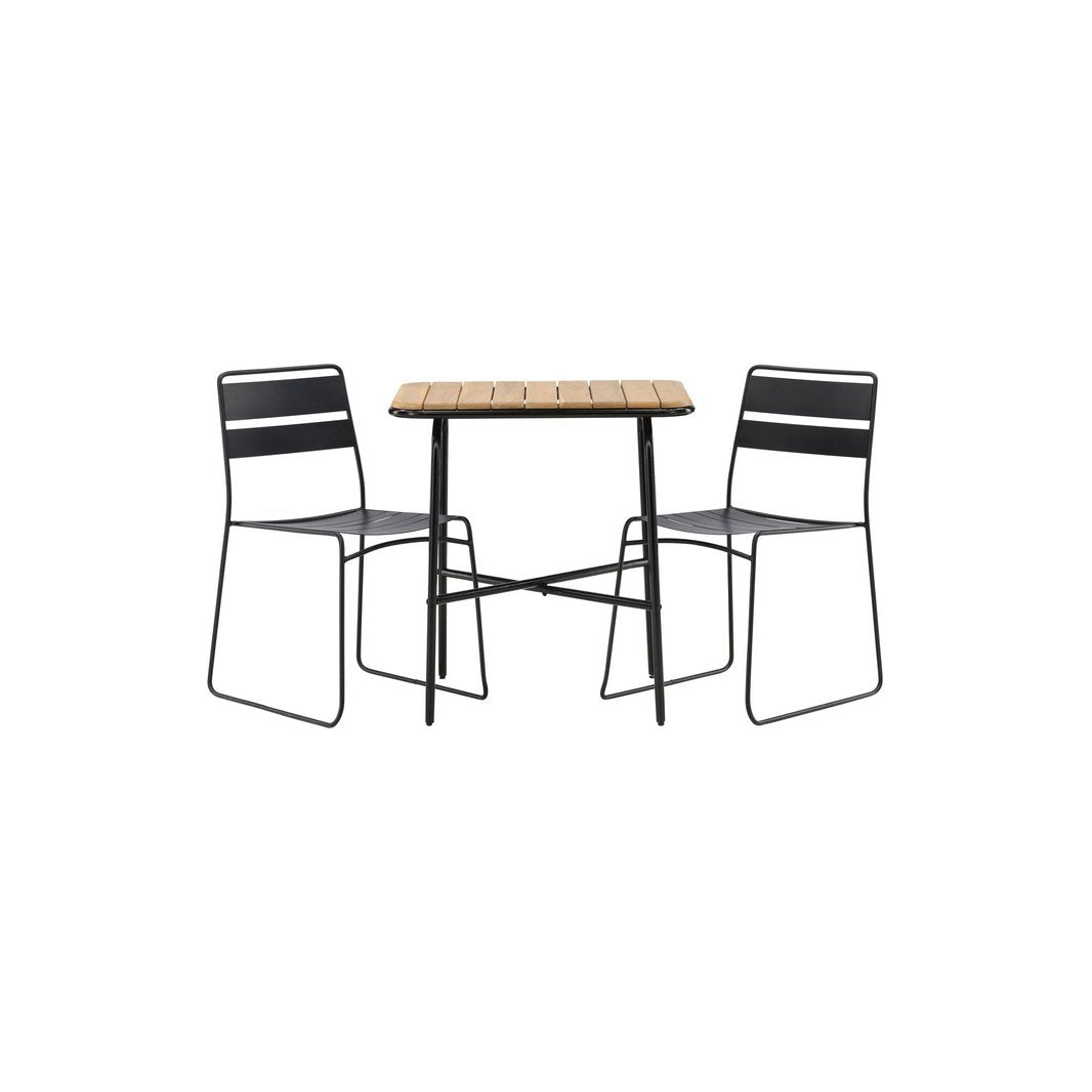 Holmbeck Cafébord 55*70*74 + Lina spisestoler Venture Design Spisegruppe