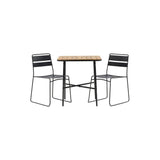 Holmbeck Cafébord 55*70*74 + Lina spisestoler Venture Design Spisegruppe